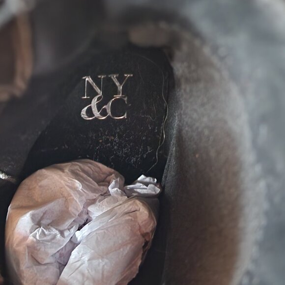 NY&C Black Chunky Heeled Boots NEW - Picture 6 of 6